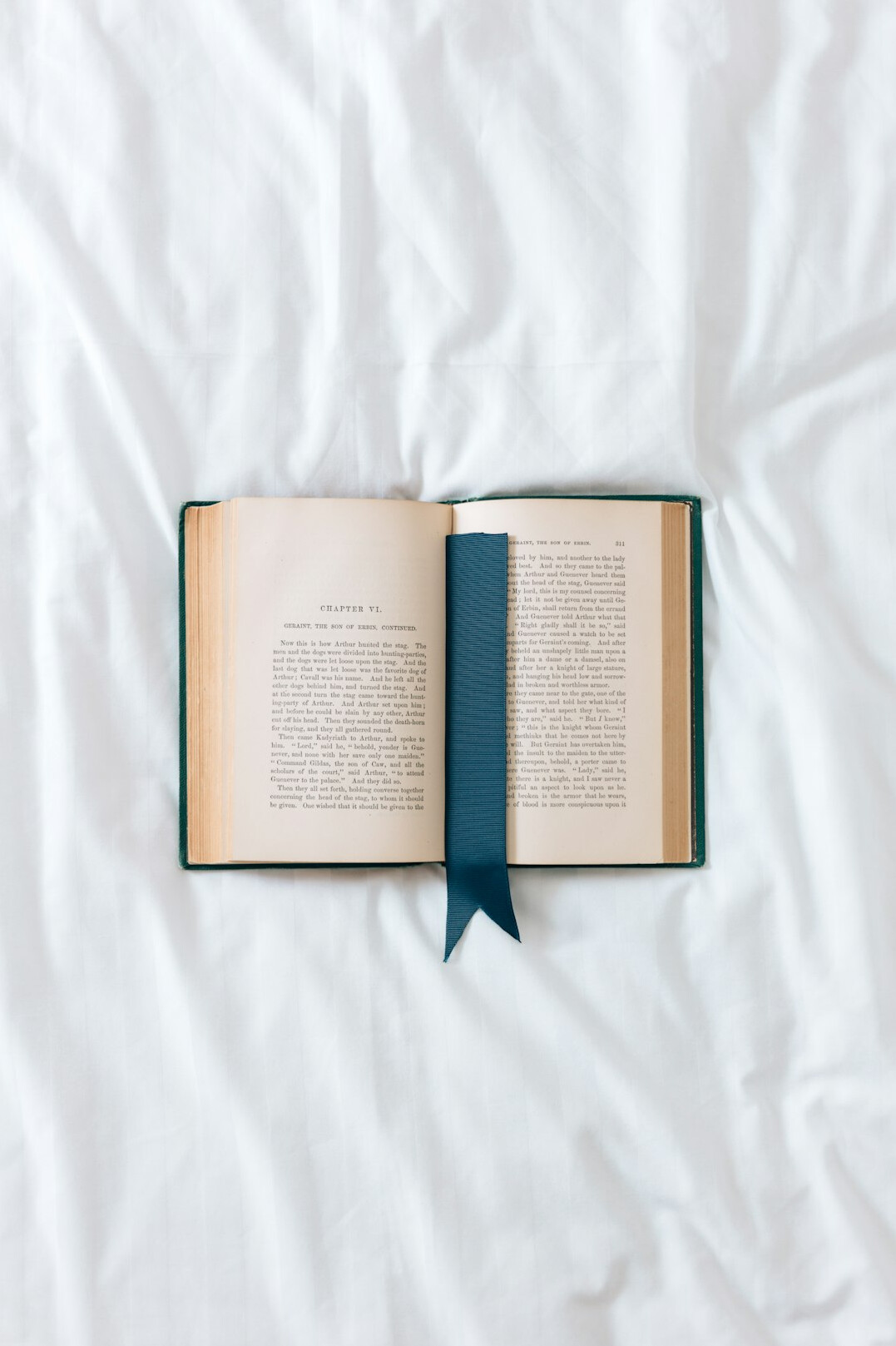 Open book with pages visible