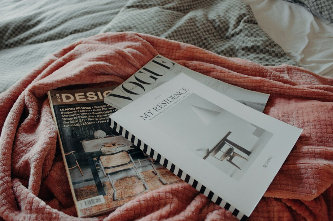 Stack of newspapers and magazines